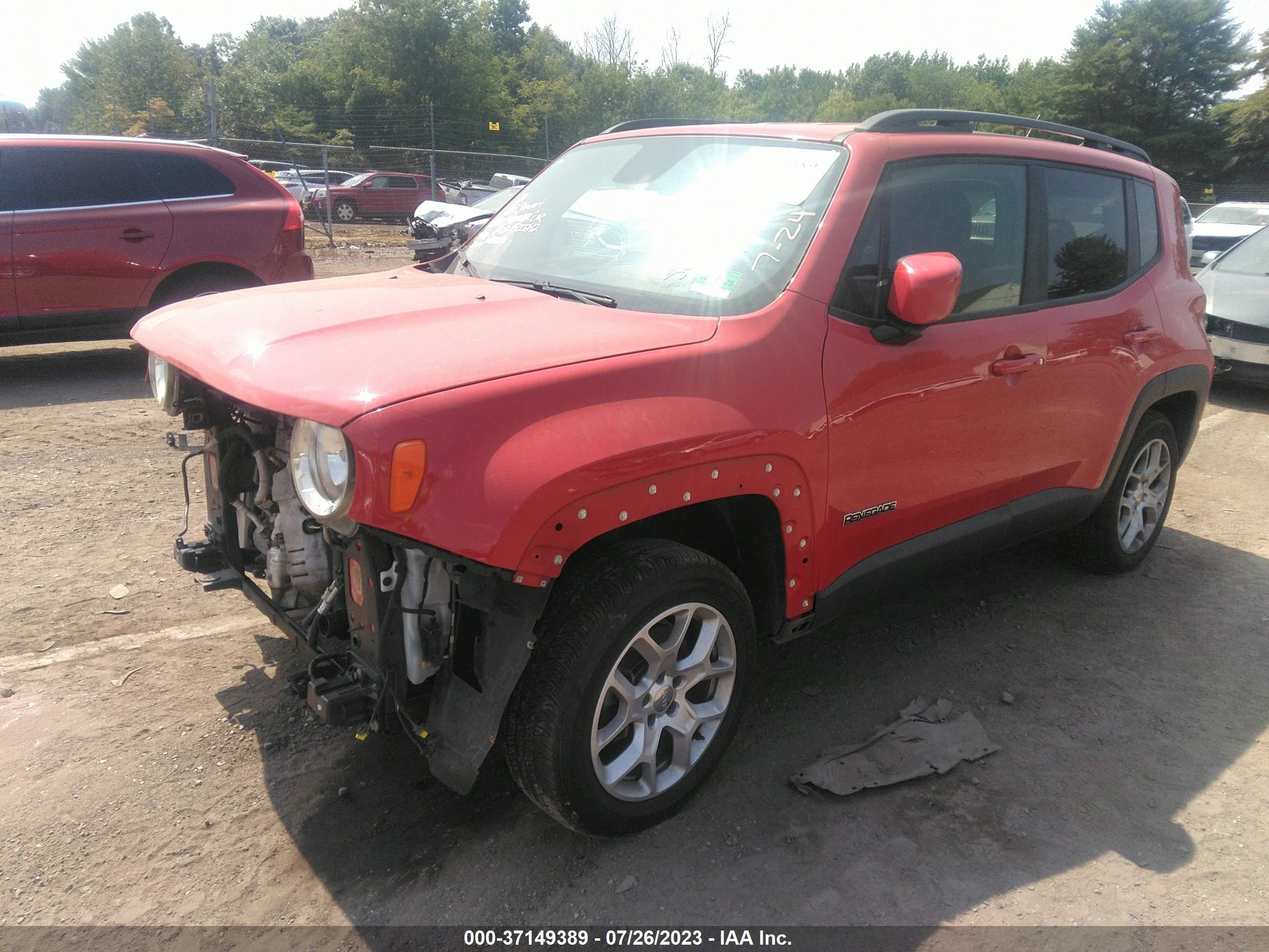 Photo 1 VIN: ZACCJBBT0FPB59415 - JEEP RENEGADE 