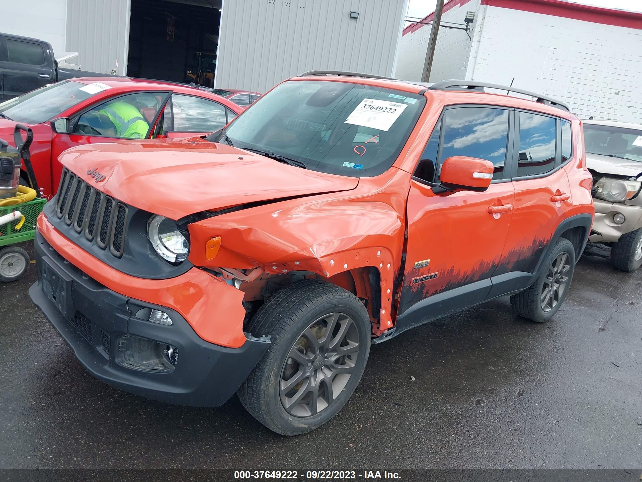 Photo 1 VIN: ZACCJBBT5GPD22313 - JEEP RENEGADE 