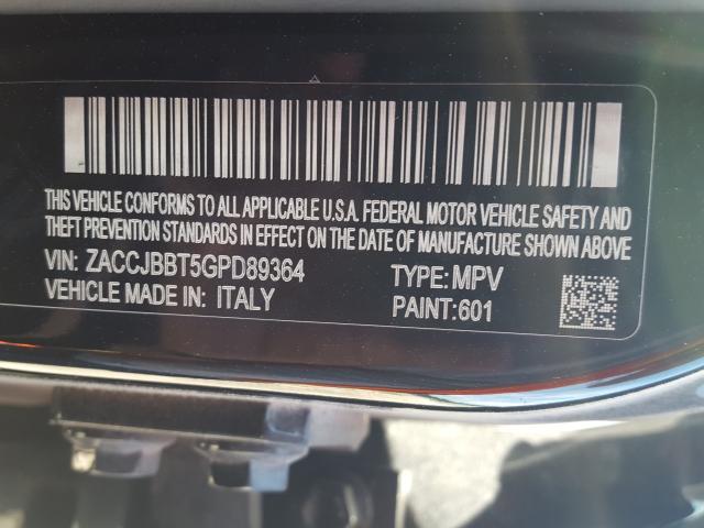 Photo 9 VIN: ZACCJBBT5GPD89364 - JEEP RENEGADE L 