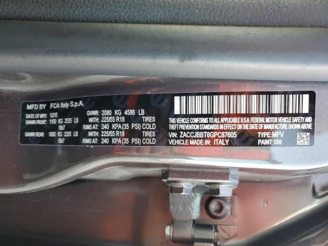 Photo 13 VIN: ZACCJBBT6GPC87605 - JEEP RENEGADE L 