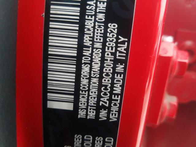 Photo 12 VIN: ZACCJBCB0HPE93526 - JEEP RENEGADE T 