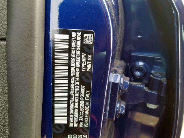 Photo 9 VIN: ZACCJBCB0HPG58037 - JEEP RENEGADE T 