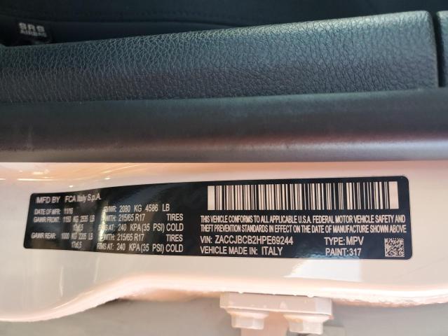 Photo 12 VIN: ZACCJBCB2HPE69244 - JEEP RENEGADE T 