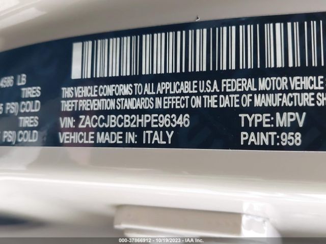 Photo 8 VIN: ZACCJBCB2HPE96346 - JEEP RENEGADE 