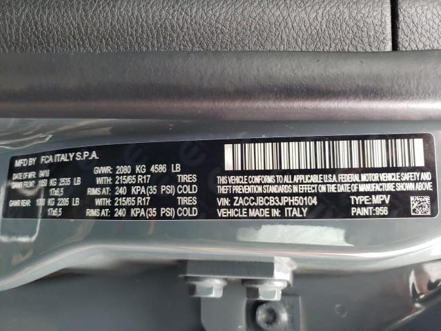 Photo 11 VIN: ZACCJBCB3JPH50104 - JEEP RENEGADE T 