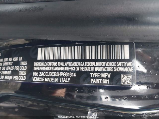 Photo 8 VIN: ZACCJBCB5HPG61614 - JEEP RENEGADE 