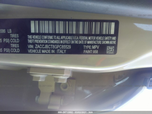 Photo 8 VIN: ZACCJBCT8GPC85529 - JEEP RENEGADE 