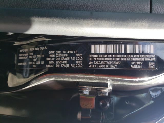 Photo 9 VIN: ZACCJBDT5GPC70887 - JEEP RENEGADE L 