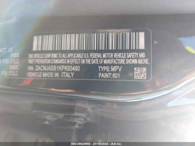 Photo 8 VIN: ZACNJABB1KPK93490 - JEEP RENEGADE 