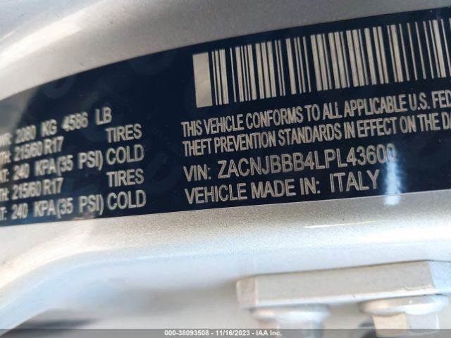 Photo 8 VIN: ZACNJBBB4LPL43600 - JEEP RENEGADE 