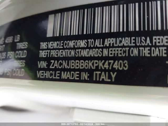 Photo 8 VIN: ZACNJBBB6KPK47403 - JEEP RENEGADE 