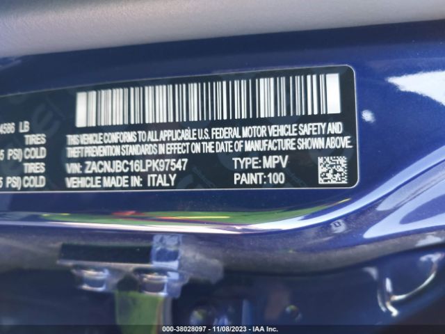 Photo 8 VIN: ZACNJBC16LPK97547 - JEEP RENEGADE 