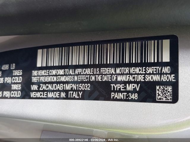 Photo 8 VIN: ZACNJDAB1MPN15032 - JEEP RENEGADE 