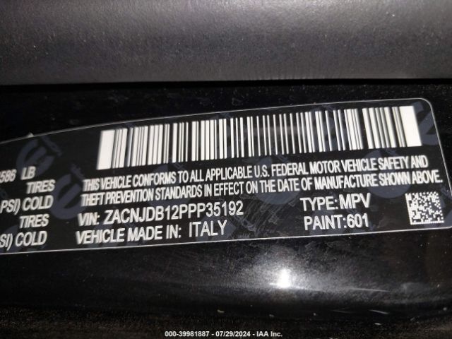 Photo 8 VIN: ZACNJDB12PPP35192 - JEEP RENEGADE 