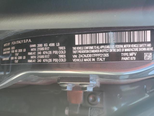 Photo 12 VIN: ZACNJDB17PPP21305 - JEEP RENEGADE L 