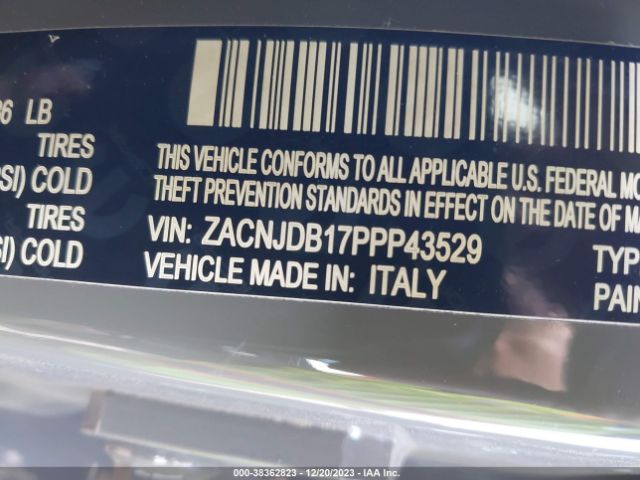 Photo 8 VIN: ZACNJDB17PPP43529 - JEEP RENEGADE 