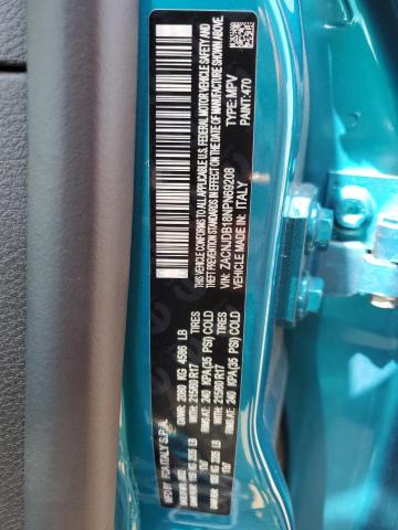 Photo 13 VIN: ZACNJDB18NPN69208 - JEEP RENEGADE L 