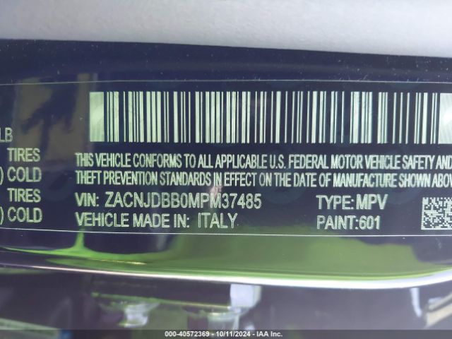 Photo 8 VIN: ZACNJDBB0MPM37485 - JEEP RENEGADE 