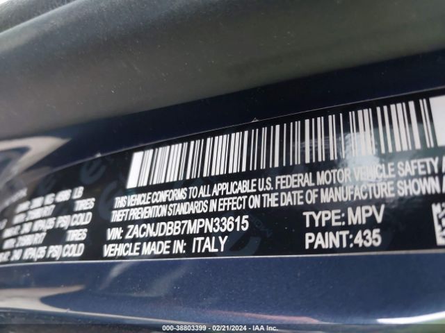 Photo 8 VIN: ZACNJDBB7MPN33615 - JEEP RENEGADE 