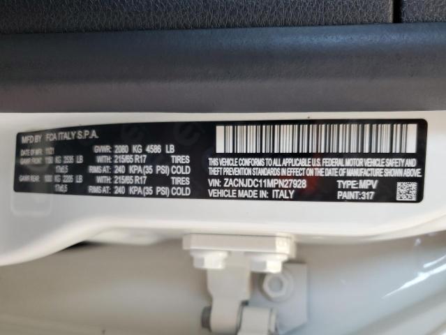 Photo 12 VIN: ZACNJDC11MPN27928 - JEEP RENEGADE T 