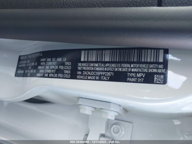 Photo 8 VIN: ZACNJDC16PPP22671 - JEEP RENEGADE 