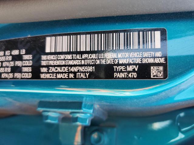 Photo 12 VIN: ZACNJDE14NPN55981 - JEEP RENEGADE 