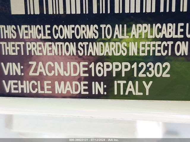 Photo 8 VIN: ZACNJDE16PPP12302 - JEEP RENEGADE 