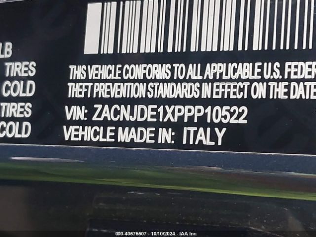 Photo 8 VIN: ZACNJDE1XPPP10522 - JEEP RENEGADE 