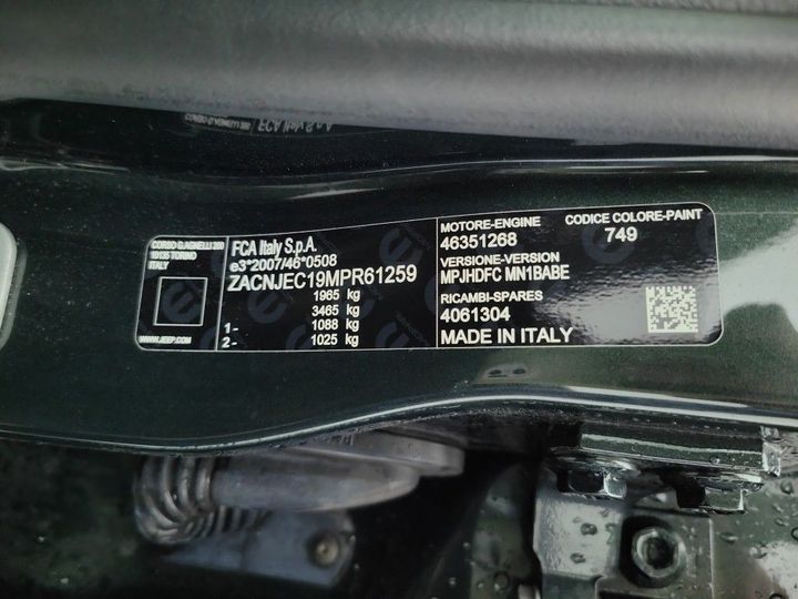 Photo 18 VIN: ZACNJEC19MPR61259 - JEEP COMPASS FL'21 