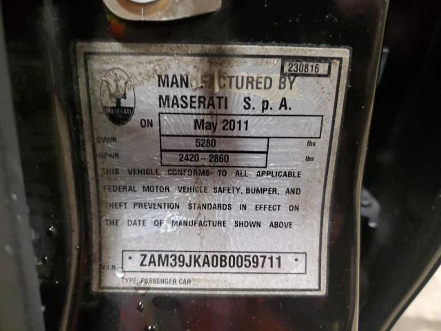 Photo 11 VIN: ZAM39JKA0B0059711 - MASERATI QUATTROPOR 