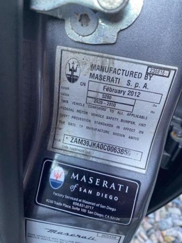 Photo 9 VIN: ZAM39JKA0C0063856 - MASERATI QUATTROPOR 