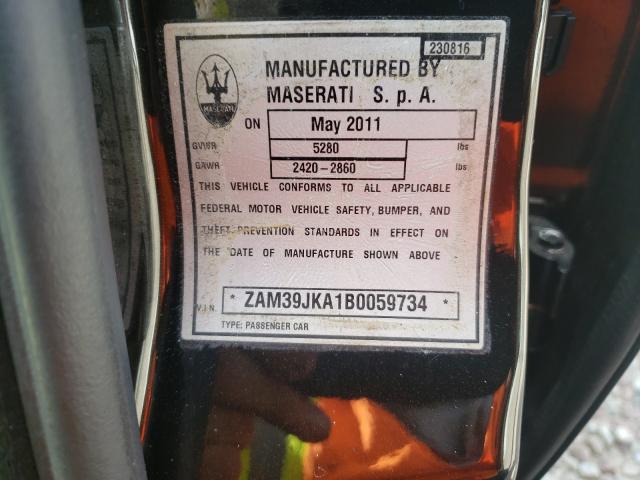 Photo 9 VIN: ZAM39JKA1B0059734 - MASERATI QUATTROPOR 