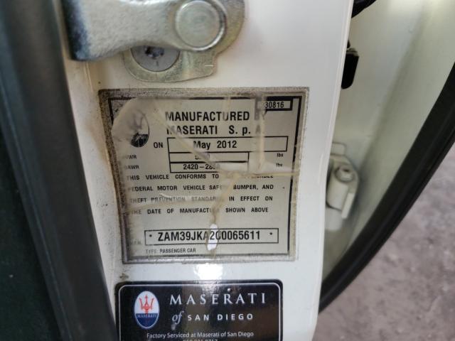 Photo 9 VIN: ZAM39JKA2C0065611 - MASERATI QUATTROPOR 