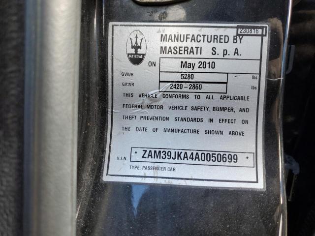 Photo 11 VIN: ZAM39JKA4A0050699 - MASERATI QUATTROPOR 