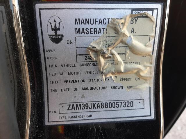 Photo 9 VIN: ZAM39JKA8B0057320 - MASERATI QUATTROPOR 