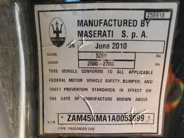 Photo 11 VIN: ZAM45KMA1A0053899 - MASERATI GRANTURISM 