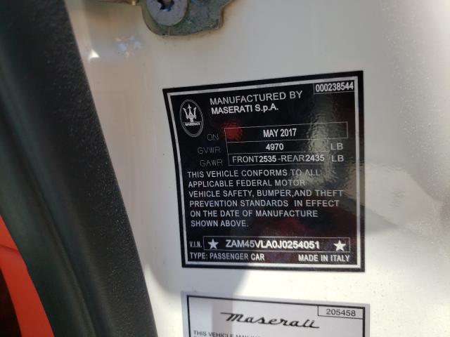 Photo 9 VIN: ZAM45VLA0J0254051 - MASERATI GRANTURISM 