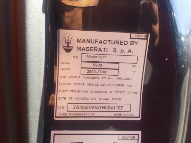 Photo 9 VIN: ZAM45VMA1H0241107 - MASERATI GRANTURISM 