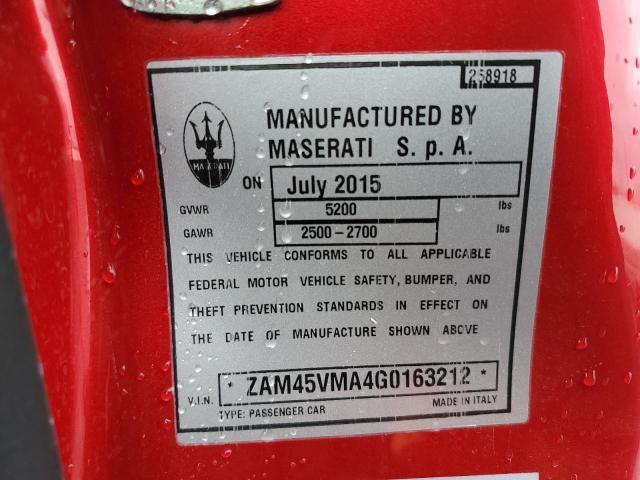 Photo 11 VIN: ZAM45VMA4G0163212 - MASERATI GRANTURISM 