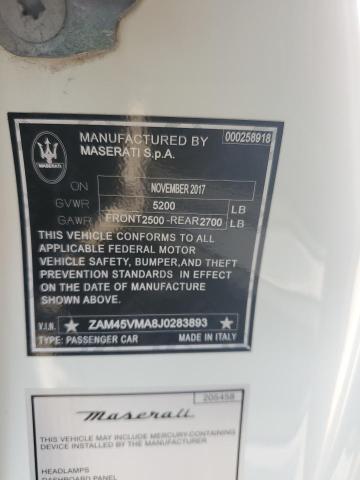 Photo 11 VIN: ZAM45VMA8J0283893 - MASERATI GRANTURISM 