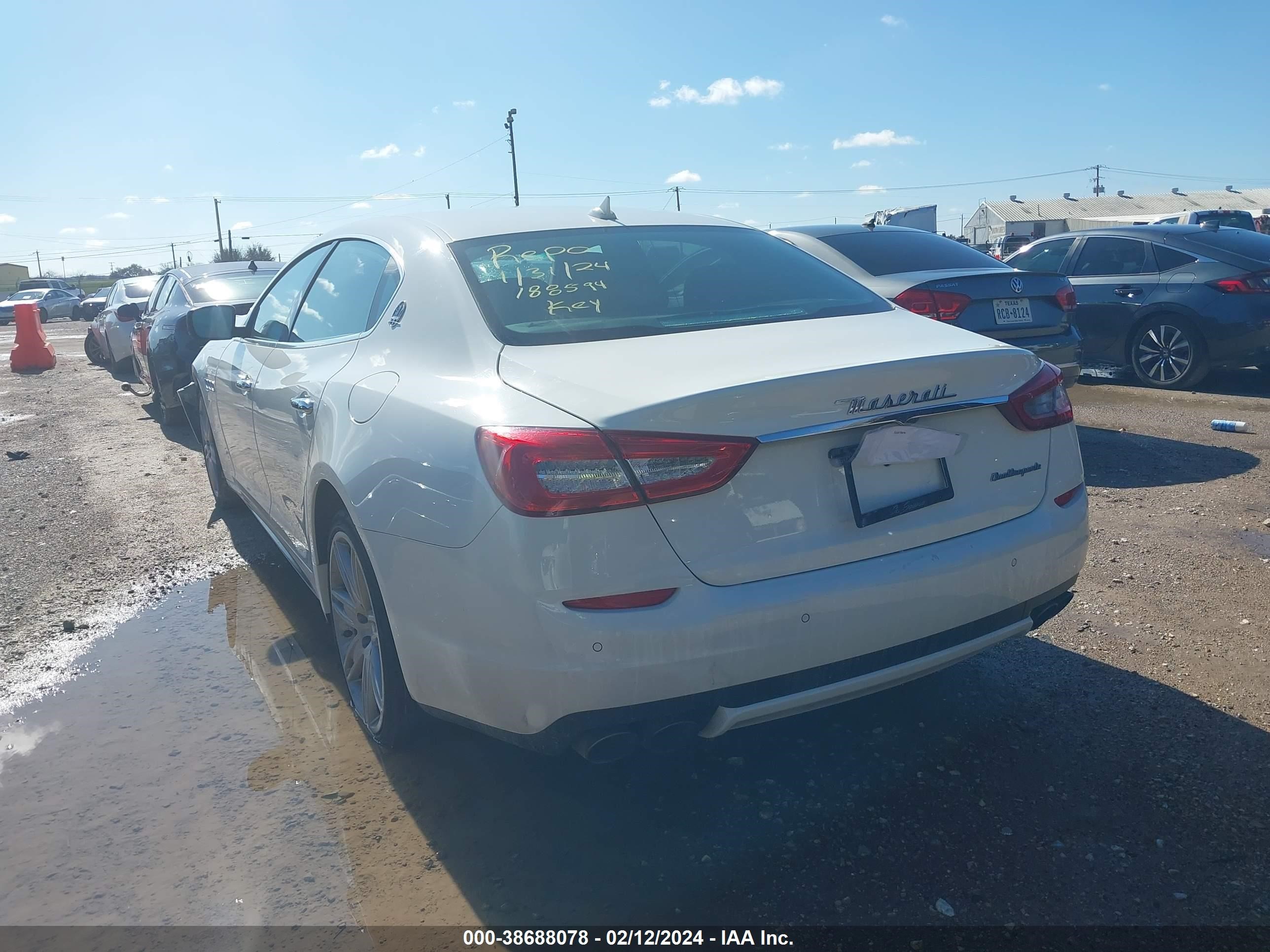 Photo 2 VIN: ZAM56RPA6G1188594 - MASERATI QUATTROPORTE 