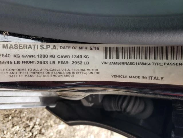 Photo 11 VIN: ZAM56RRA5G1188454 - MASERATI QUATTROPOR 