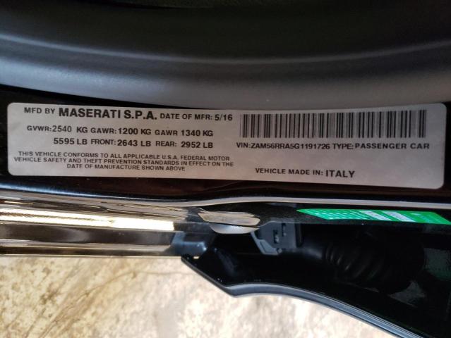 Photo 11 VIN: ZAM56RRA5G1191726 - MASERATI QUATTROPOR 