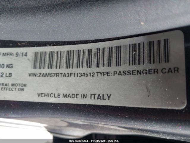 Photo 8 VIN: ZAM57RTA3F1134512 - MASERATI GHIBLI 