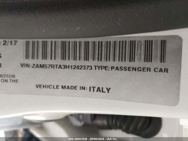 Photo 8 VIN: ZAM57RTA3H1242373 - MASERATI GHIBLI 