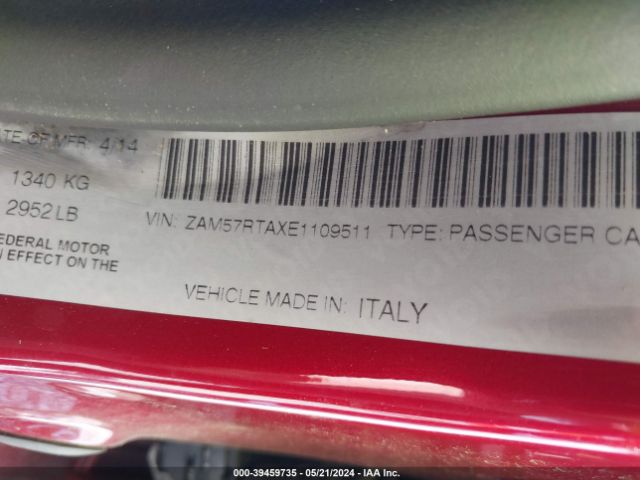 Photo 8 VIN: ZAM57RTAXE1109511 - MASERATI GHIBLI 