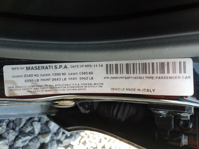 Photo 9 VIN: ZAM57RTAXF1143367 - MASERATI GHIBLI S 