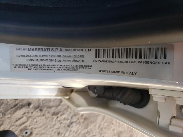 Photo 9 VIN: ZAM57XSA0F1135378 - MASERATI GHIBLI 