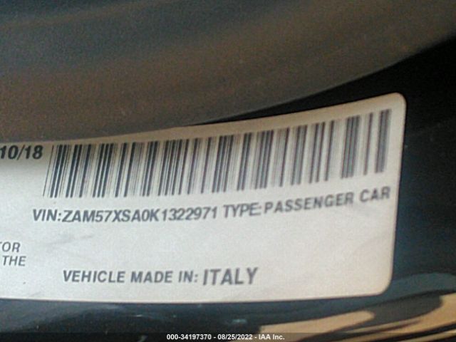 Photo 8 VIN: ZAM57XSA0K1322971 - MASERATI GHIBLI 