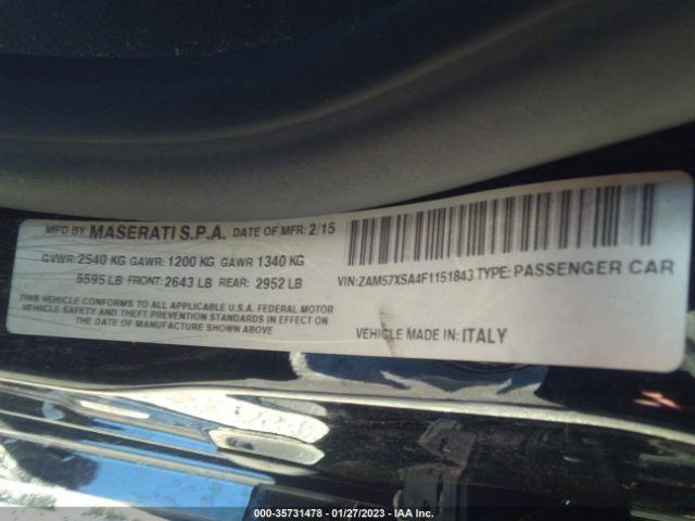 Photo 8 VIN: ZAM57XSA4F1151843 - MASERATI GHIBLI 